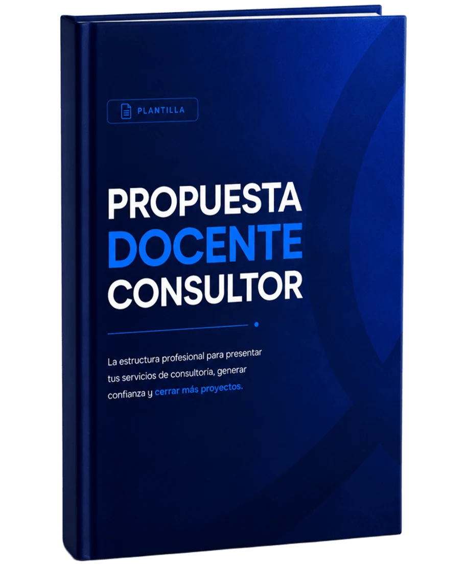 Mockup de la Plantilla Profesional de Propuesta de Consultoría